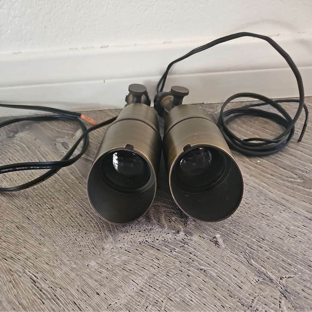 Liberty Landscape Lighting Directional Spot Light with Hood - Weathered Brass